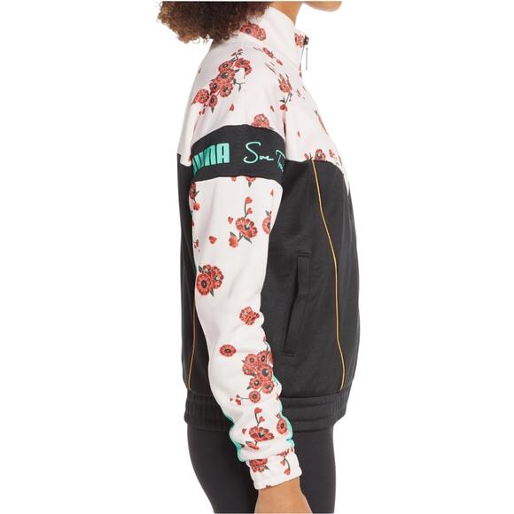 NWOT PUMA X Sue Tsai Xtg Floral Track Jacket In Olivine size XS fits XS or Small - Picture 4 of 12